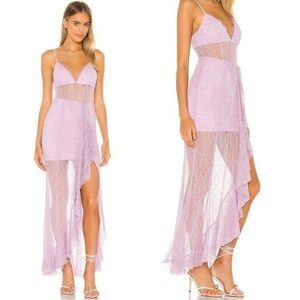 NBD Revolve Sinatra Lace Gown in Lilac